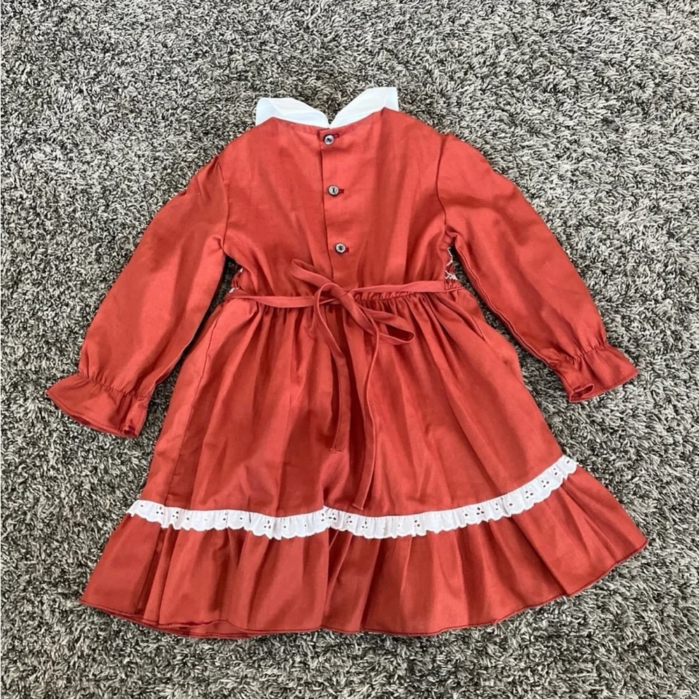 VINTAGE Disney Winnie The Pooh Sears Roebuck & Co Dress Smocked 70s Size 4T